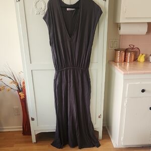 Free People Charcoal Maxi Dress